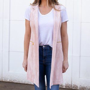 Calvin Klein Pink Suede Vest